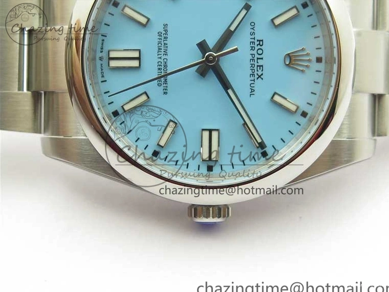 0514 Classic Oyster Perpetual 41mm 124300 ROF 1:1 Best Edition 904L Steel Tiffany Blue Dial on SS Bracelet A 2670
